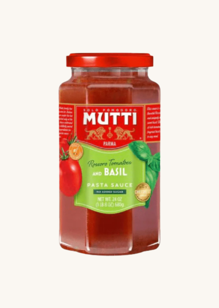 Mutti Tomato and Basil Pasta Sauce 24 oz